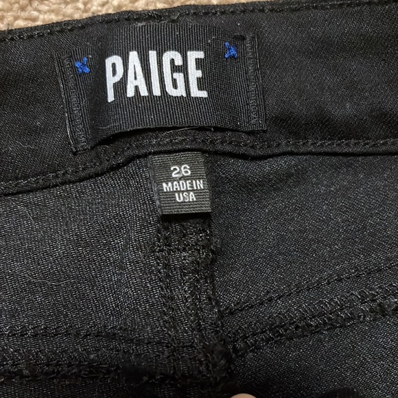 PAIGE Hoxton Ultra Skinny Night Violet Shimmer Glitter Denim - Picture 11 of 16